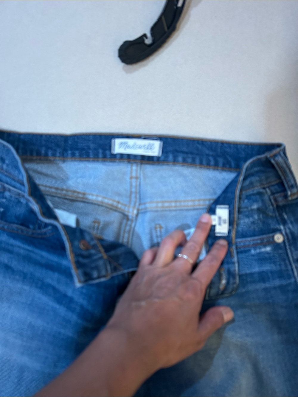 Madewell Distressed Medium Blue High-Rise Women's Jeans